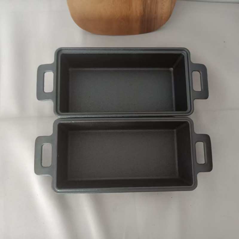 长方形面包锅铸铁面包盒双耳欧式面包模具烤面包工具批发烘焙烤盘