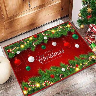 Christmas carpet household door living room bedroom carpet