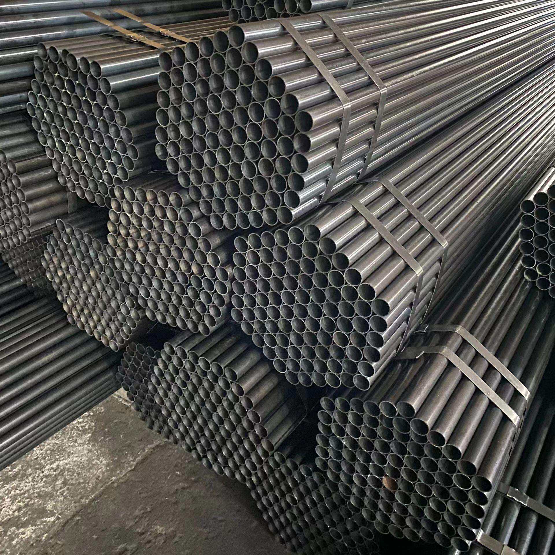 无锡焊管厂家 冷轧焊管 家具用q195黑退管 黑皮管 折弯压扁不开裂