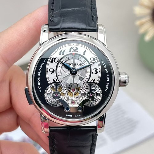 公价10万】98新43mm万宝龙尼古拉斯凯世U0104981机械男士手表正品