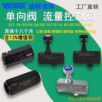 CIT-08 10 16 12液压35-50止逆阀TVC流量TL控制阀KC-02 03 04 06