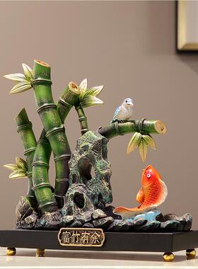 节节礼高竹品子摆件新中FZYY-01式客厅玄关电视柜装饰创意办公室