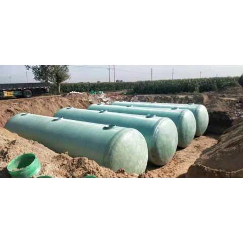 化粪池75立方玻璃钢水罐沉淀池隔油池缠绕化粪池1-100立方化粪池