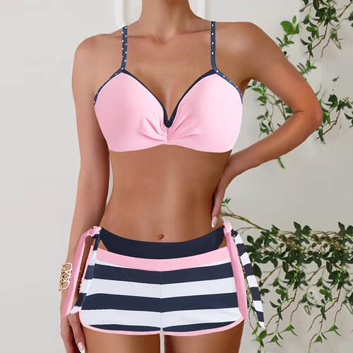 Little Flat Corner Bikini Swimsuit Split Body Women's