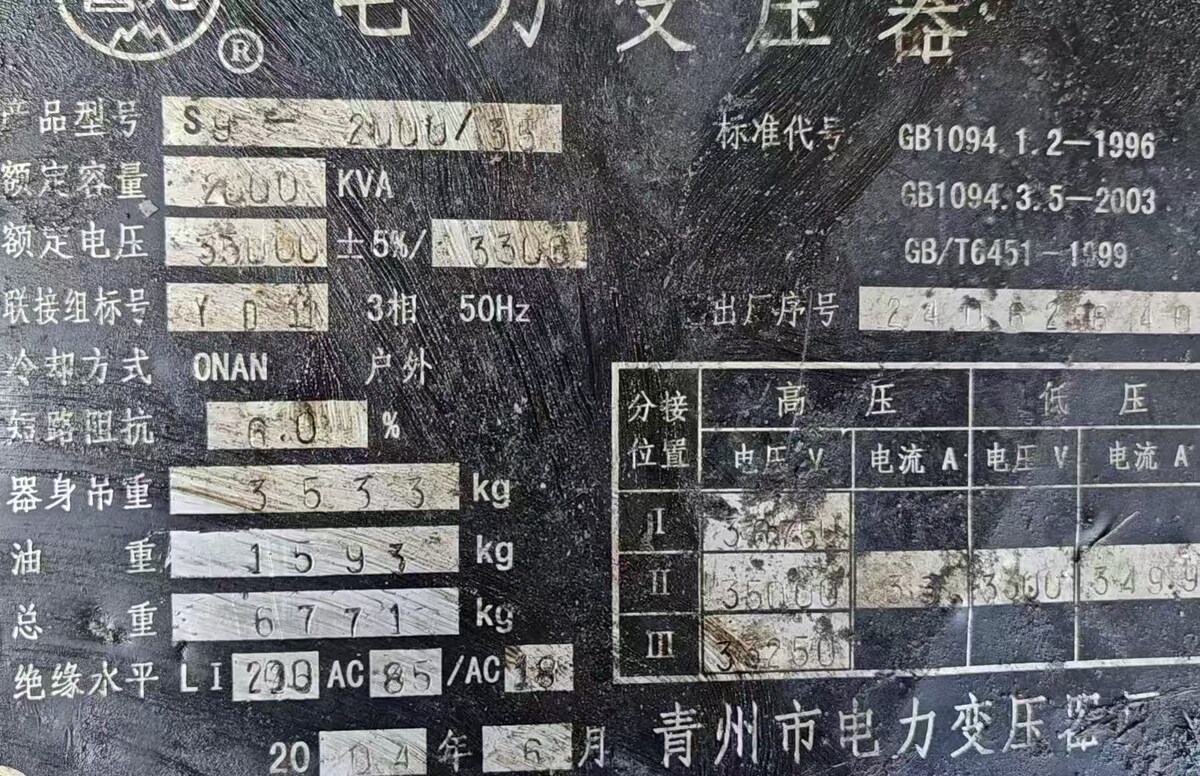 5月12日临沂处置一台废旧铜芯变压器网络拍卖公告