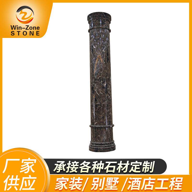 厂家大理石圆柱广场装饰柱子酒店大厅大理石罗马柱