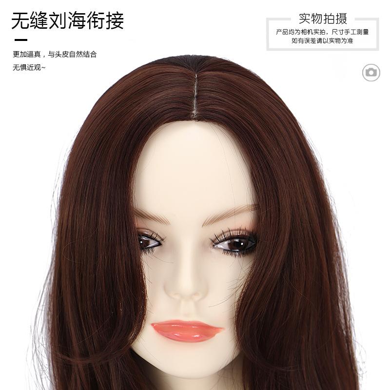 新款直销假发中分女卷发内扣网红韩式发型女长波浪发发型中长款全