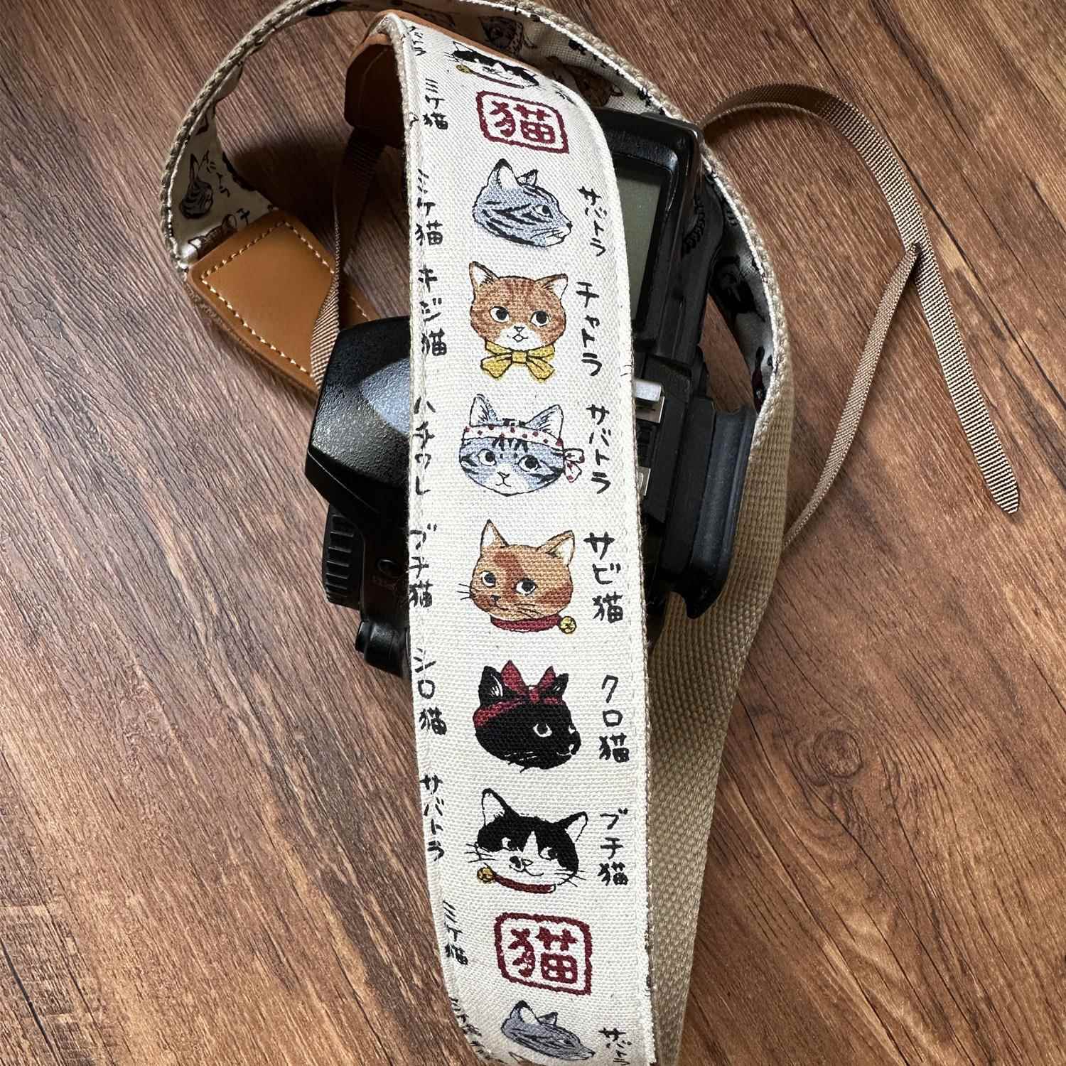 UNIKSTRAP原创纯手作阿猫阿狗系列相机背带斜跨相机带真皮皮头