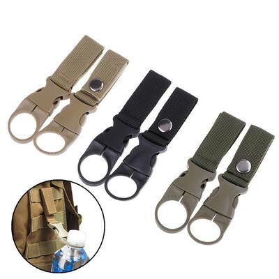 2pcs Water Bottle Holder Climbing Carabiner Belt Backpack Ha