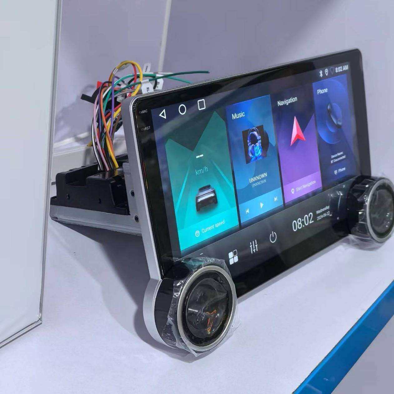 10.1寸中控汽车大屏车载单锭single安卓导航CarPlay一体显示器