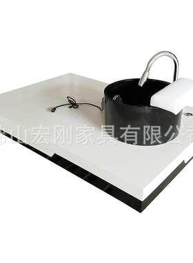 网红美甲店时尚美甲美睫疗足浴按摩沐足盆底座亚克力高档沙龙家具