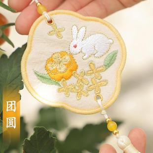 清新郁金香铃兰竹子香囊车载香氛挂件锁边香包平安福袋汉服配饰