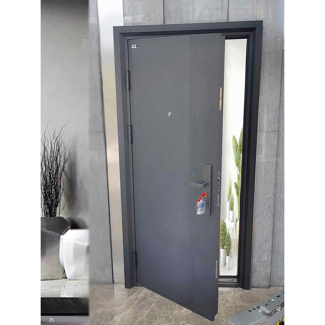 防盗门家用隔音安全门密码进户门指纹锁入户门单门子母门通风门