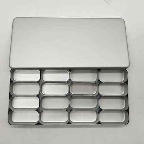 牙科消毒盒车针根管锉铝合金分格工具器材收纳放置整理盒齿科口腔