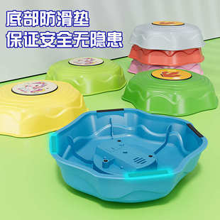 感统训练器材儿童平衡训练踩踏石音乐过河石亲子室内运动游戏道具