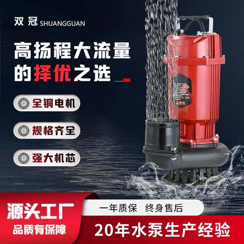 QDX小型潜水泵抽水泵高扬程农用井水大流量灌溉泵厂家直供