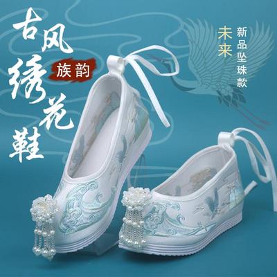 绣花鞋增高增高汉服搭配传统布鞋