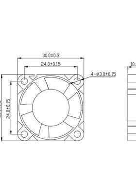1204KL-04W-B59/B50全新NMB 3010 DC12V 0.12A 安川变频器小风扇.