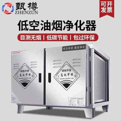 甄樽油烟净化器商用低空不锈钢餐馆饭店厨房烧烤工厂食堂酒店商用