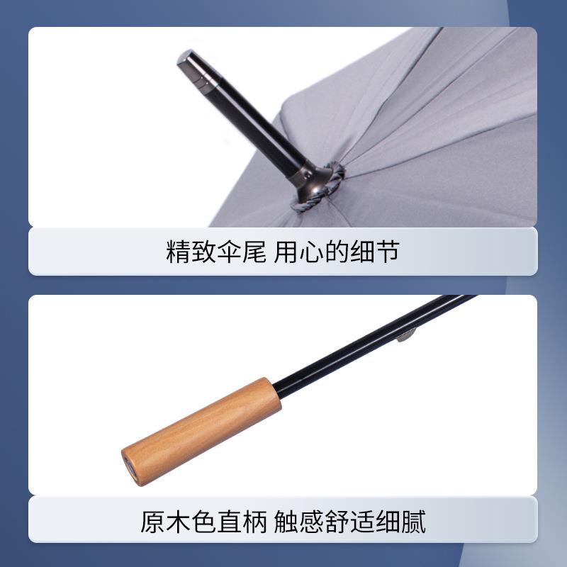 SUSINO梅花抗风直柄雨伞大号双人加固木柄男女商务伞雨伞防风