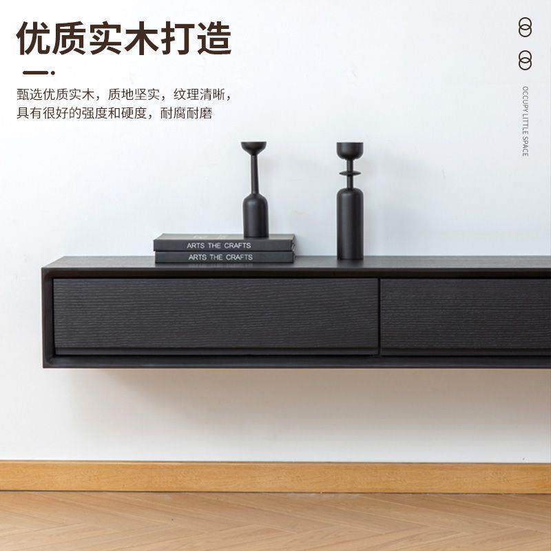 悬空电视柜代简约DQD挂墙储物柜小户型现壁式收纳吊柜高级柜挂网
