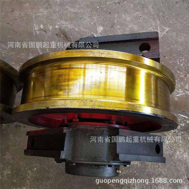 龙门吊轨道轮角箱轴承箱天车轮直径700mm双边起重机行车行走轮