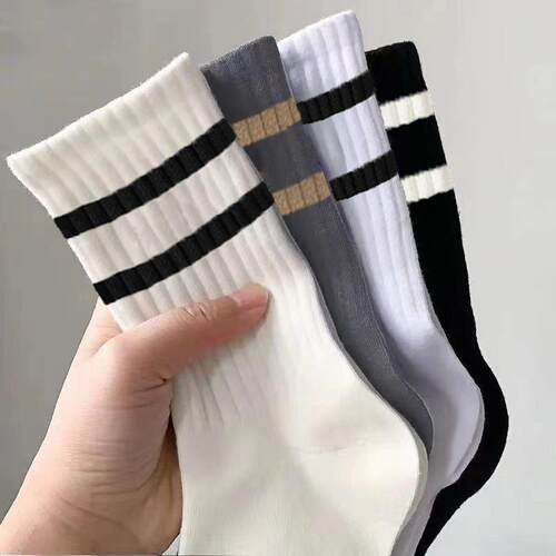 Unisex Mid-Calf Socks for All Seasons, Trendy and Versatile,
