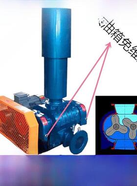 大功率罗茨鼓风机5.5KW污水曝气罗茨风机鱼塘增氧罗茨风机7.5KWAI