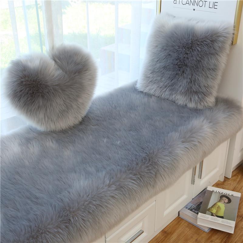 飘窗垫窗台垫长毛绒阳台榻榻米卧室ins网红直播间装饰可裁王小祥