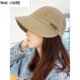 显脸小帽子女空顶帽小众复古鸭舌帽露思款 渔夫帽素颜遮脸太阳帽潮
