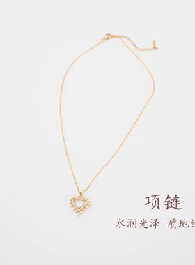 五台山新中式爱心项链显白叠戴女