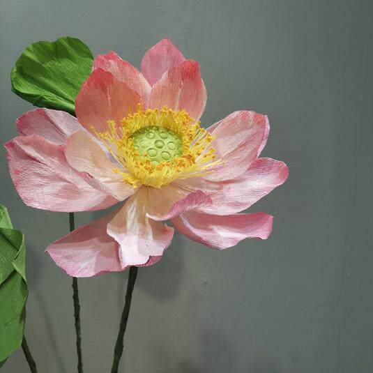 仿真花莲花荷花假花莲蓬鱼缸造景水池生态缸荷叶装饰拍照道具景观