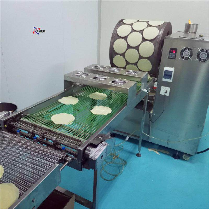 全自动电磁加热榴莲烫皮机 一机多用烤鸭饼机 千层蛋皮机厂家定制