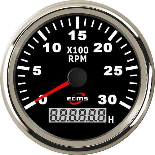 游艇船舶发动机转速表000/4000/6000/7000/8000转RPM85毫米