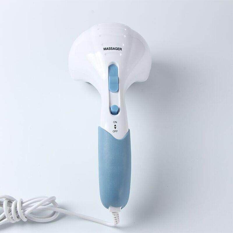 高档海豚按器双头按摩棒电动多能颈摩功部腰部颈背椎按摩捶器全身