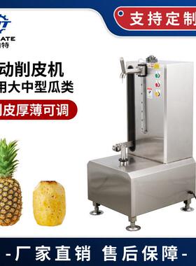 厂家直供商业大型自动削菠萝机瓜果去皮设备不锈钢木瓜南瓜削皮机