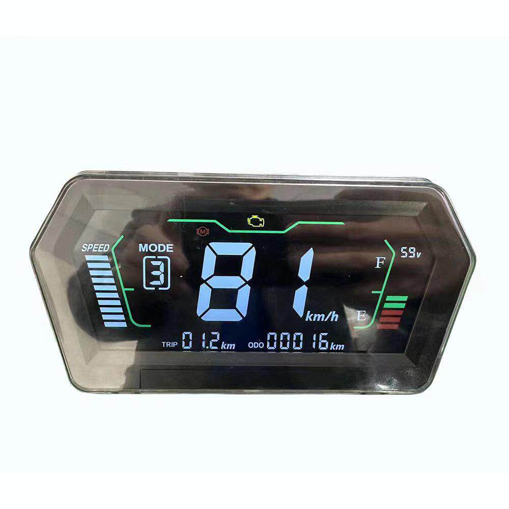 控制器速度计LCD可调CAN通信一线通电动滑板车液晶仪表72V96V
