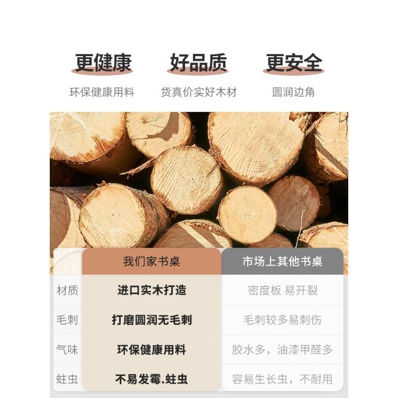 实木书书桌电极简客厅SZ010-5桌学习桌家用成人房脑学生写字1米书