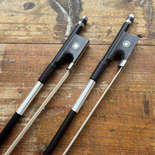 碳纤维小提琴琴弓子专业演奏级黑色真马尾毛手感轻弹性好1/2/4/4