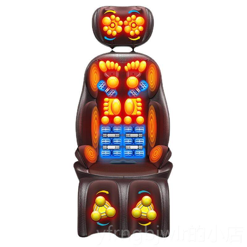 新款动按摩器颈椎按摩椅垫背办公家靠用全身摩仿真人揉捏加热按垫