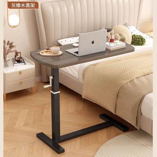 床边桌可移动升降电脑桌家用卧室学习书桌床上小桌子实木可升降桌
