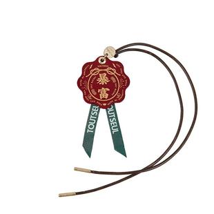 正品TOUTSU复古L皮汽牛车挂件后视镜E装饰车内用品男士车挂平安吊