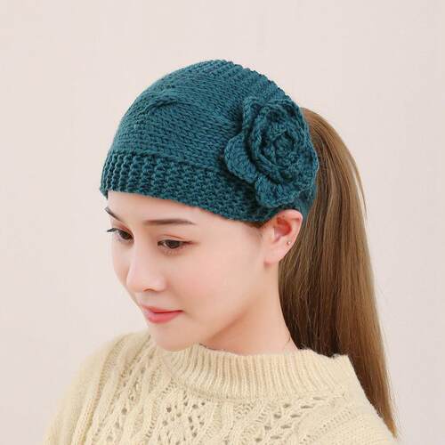 Unisex Crochet Knit Athletic Headband - Crocheted Yarn