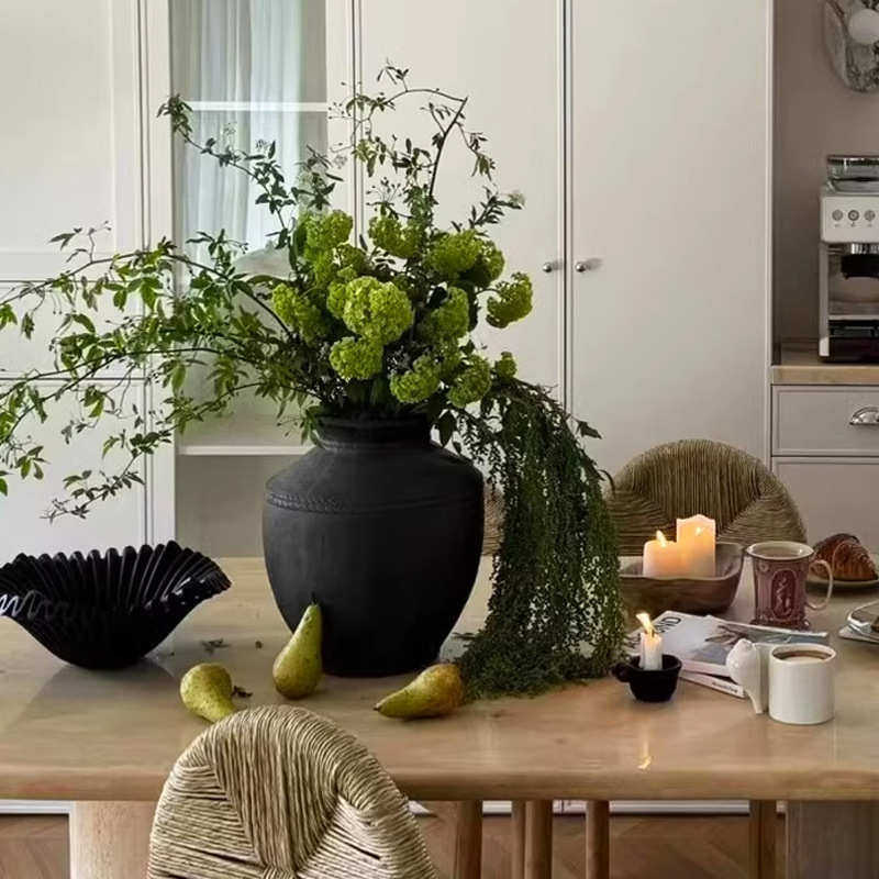 新中式陶罐中古风陶瓷花瓶家居玄关民宿水培ins插花花器插花摆件,家居饰品,花瓶,淘宝优惠券,粉丝福利购,淘宝优惠卷