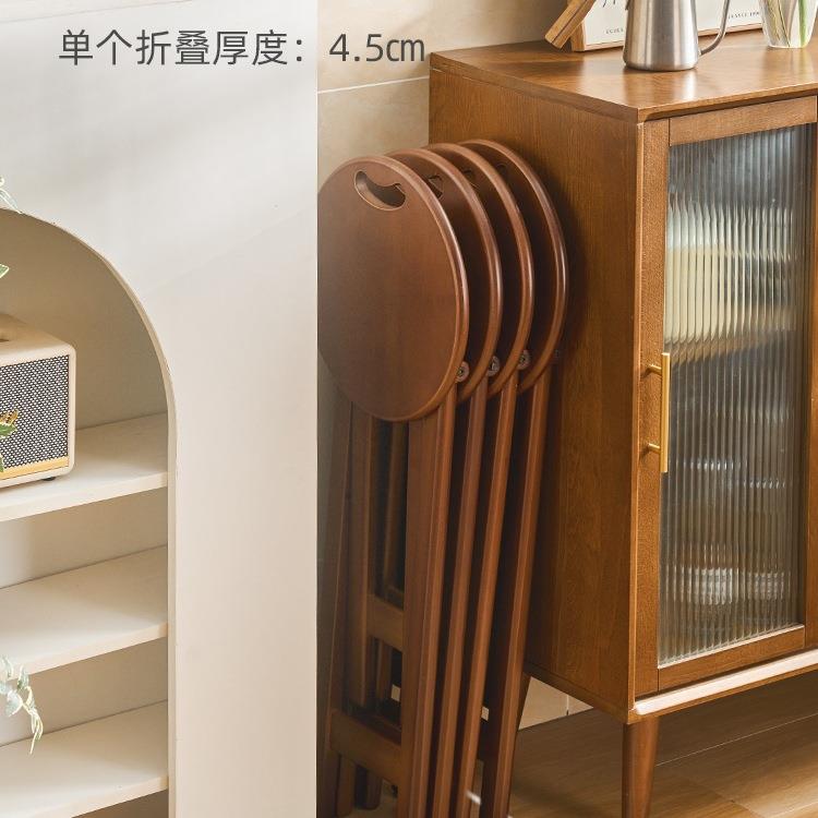 可折叠凳子扎家用高脚圆凳便携式加厚马饭厨台房吃靠背椅F98J9HHM