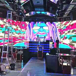 led显示V室内全p5彩嗨房屏K屏T大屏酒吧屏电子告屏广屏炫彩拼接屏