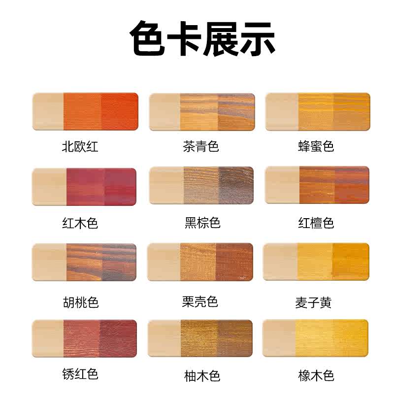 澳克森水性木蠟油木油色漿色精調(diào)色