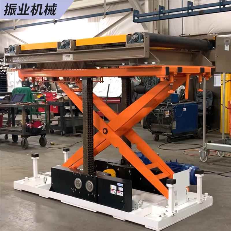 刚性链升钢性链升机降台液压电动举升装卸货厂仓库剪平叉式房钢性