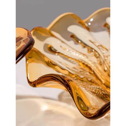 欧式现代家居装饰品高档水晶玻璃果盘果罐花瓶茶几装饰 厂家批发