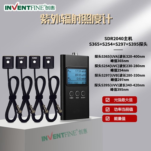 多探头紫外辐照计多通道紫外线强度检测UV能量测试仪